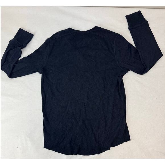 NWT Neiman Marcus Knit Henley Navy Blue - Men's Medium - Picture 2 of 8